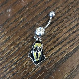 Scream Face Belly Button Navel Ring
